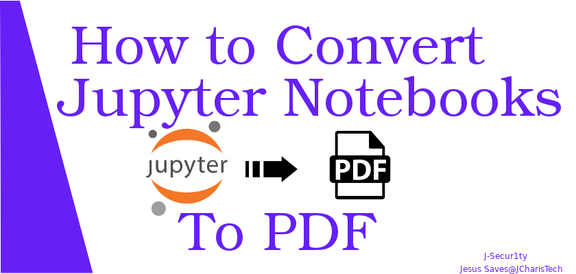 how to convert jupyter notebook to pdf